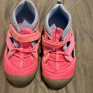 Kids Pink Mesh Sneakers